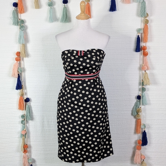ANTHRO Maeve Polka Dot Now Dress - Picture 1 of 7